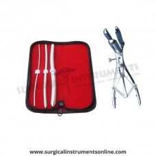 Hegar uterine dilator 3 pieces set,3-4, 7-8, 13-14, mathieu speculum